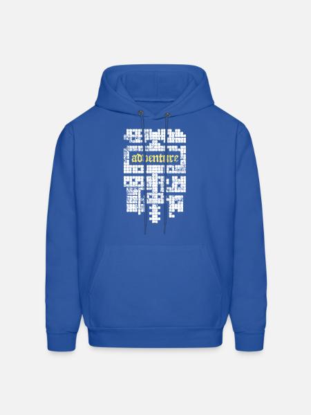Adventure Dungeon Map Grid - Men's Hoodie - royal blue