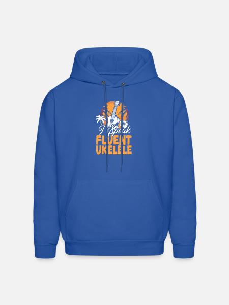 Hawaiian Ukulele Uke I Speak - Men's Hoodie - royal blue