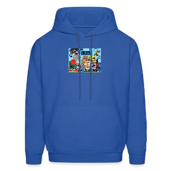 Chaos group - Men's Hoodie - royal blue - Front - Elias (183cm)
