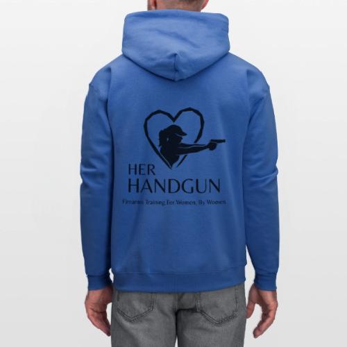 Her Handgun Logo and Tag Line - Men's Hoodie