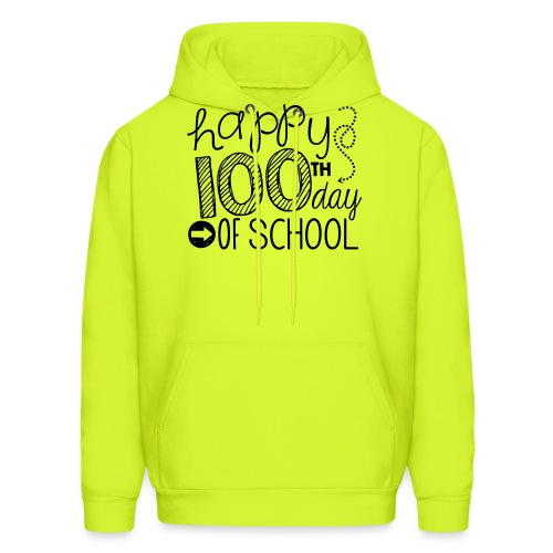 Happy 100th Day of School Arrows Teacher T-shirt - Men's Hoodie