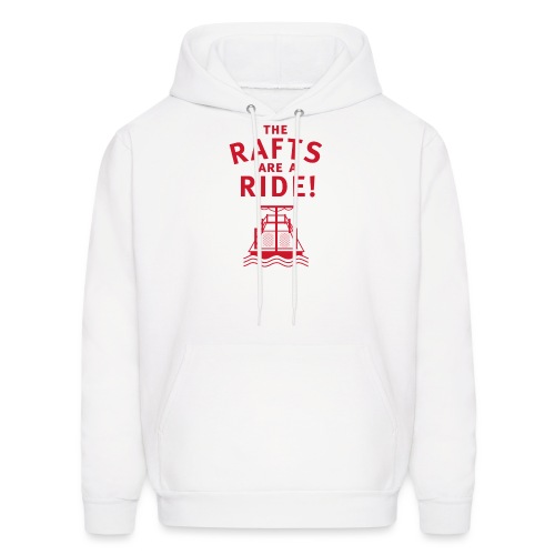 Traveling With The Mouse: Rafts Are A Ride (RED) - Men's Hoodie