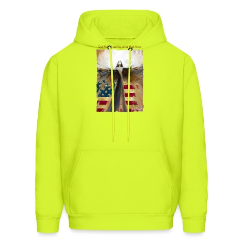 God bless America Angel_Strong color_Brown type - Men's Hoodie