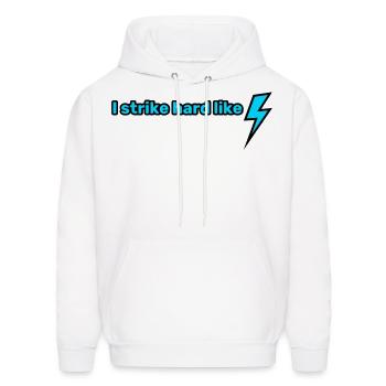 Lightning Strike - Men's Hoodie - white - Front - Elias (183cm)