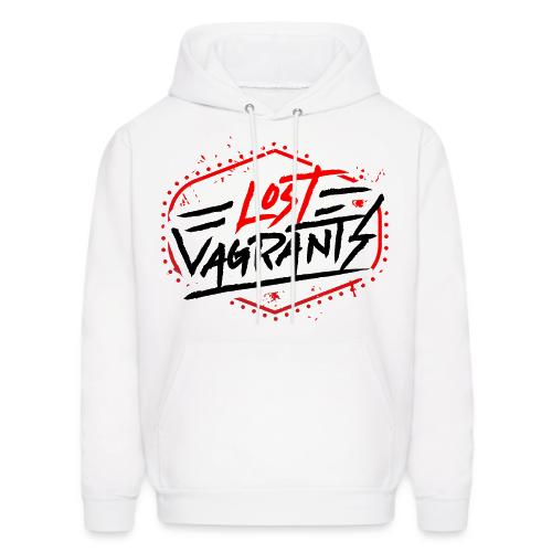 Lost Vagrants Black Text Logo - Men's Hoodie