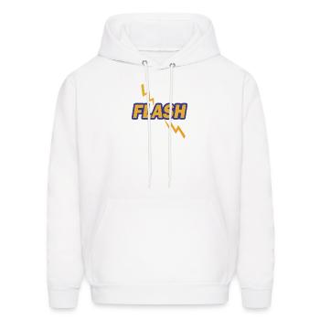 Flash - Men's Hoodie - white - Front - Elias (183cm)