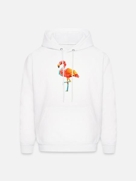 Flamingo Sunset - Men's Hoodie - white