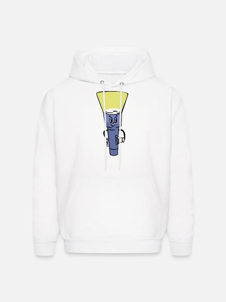 flashlight - Men's Hoodie - white