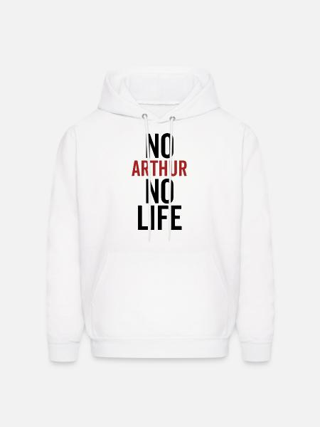 No Arthur No Life - Men's Hoodie - white