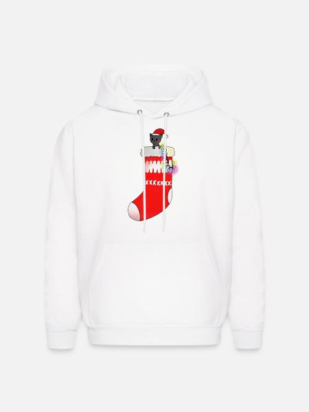Christmas Socks - Men's Hoodie - white