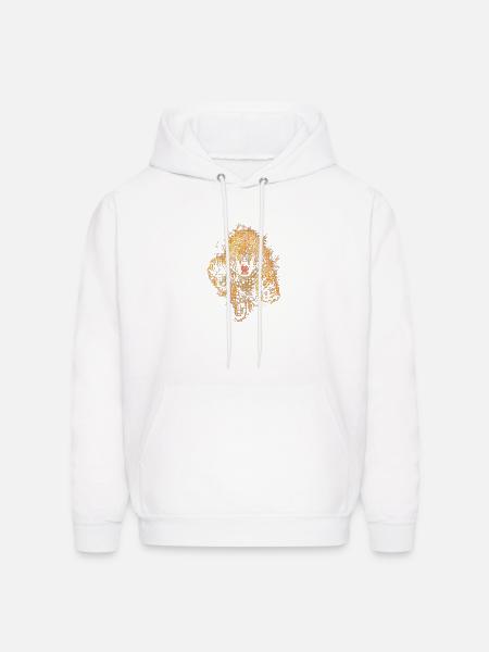 Blazing Jaguar Roar - Men's Hoodie - white
