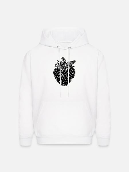 Strawberry Fruit Berries - Men's Hoodie - white