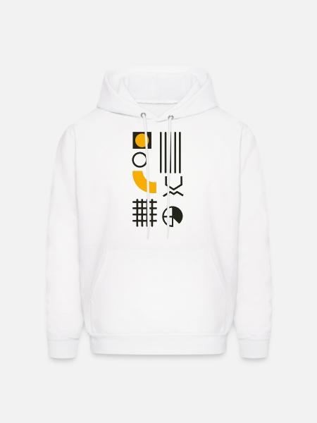 Distinct Simplicity - Men's Hoodie - white