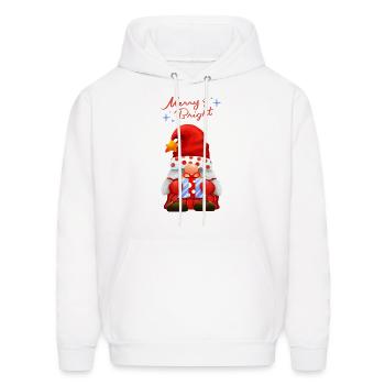 Merry and Bright - Men's Hoodie - white - Front - Elias (183cm)
