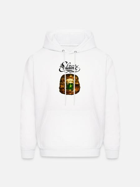 Emerald Draft in Rustic Tavern - Men's Hoodie - white