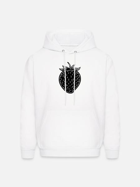 Strawberry Fruit Berries - Men's Hoodie - white