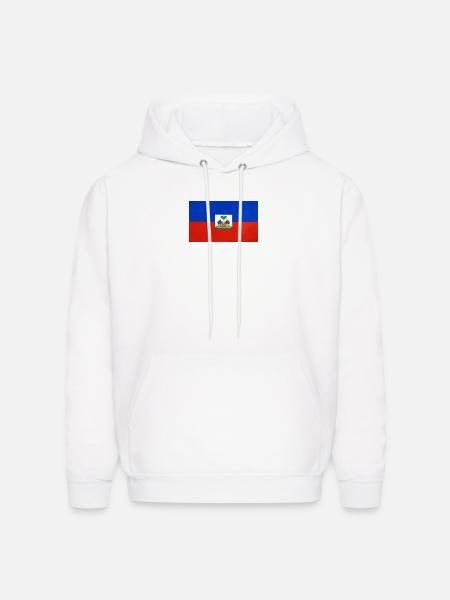Haïti flag - Men's Hoodie - white