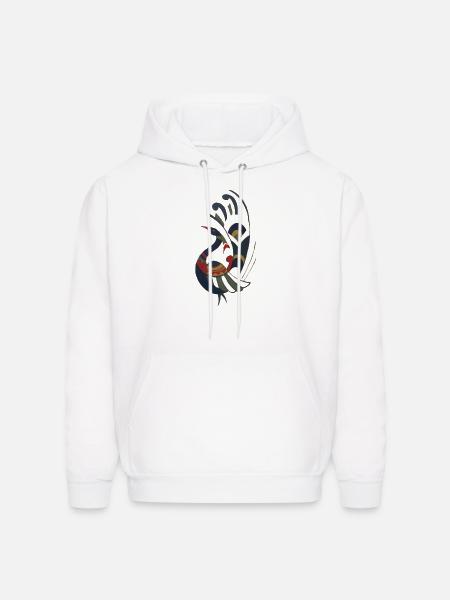 Peacock - Men's Hoodie - white
