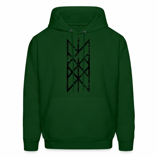 Net of Wyrd grid Skulds web Bindrune symbol - Men's Hoodie