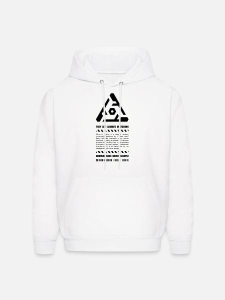 Surveillance Never Sleeps - Men's Hoodie - white