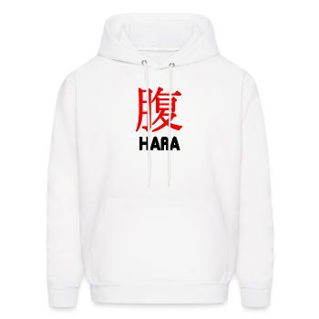 Hara kanji - Men's Hoodie - white - Front - Elias (183cm)