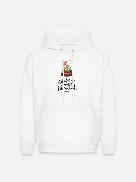 Terrarium Bloom Moment - Men's Hoodie - white