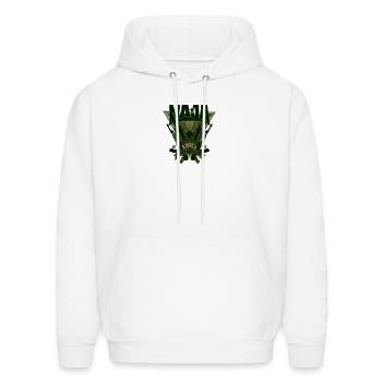 Military unit logo "NAGA" - Men's Hoodie - white - Front - Elias (183cm)