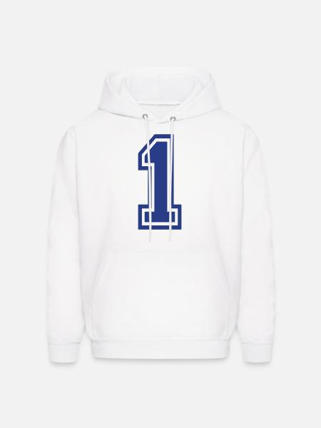 1 - Men's Hoodie - white
