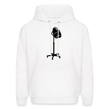 hairdresser's helmet - Men's Hoodie - white - Front - Elias (183cm)