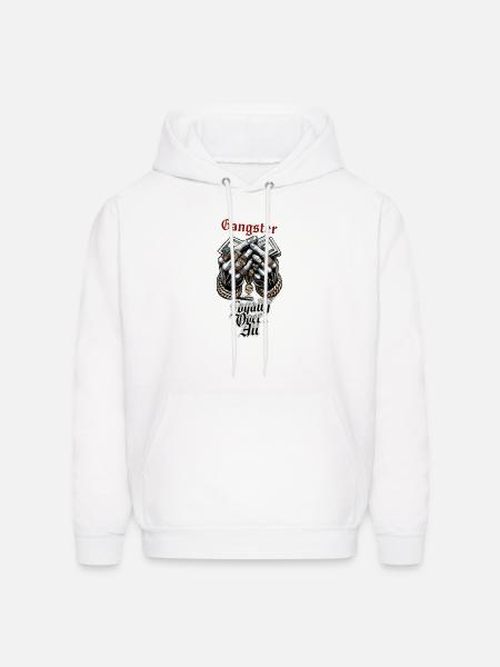 Loyalty Over All Gangster Hands - Men's Hoodie - white