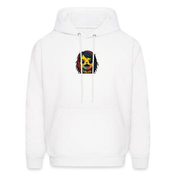 AHAA!!! - Men's Hoodie - white - Front - Elias (183cm)