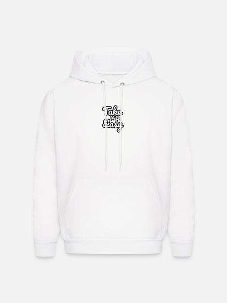 Take Life Easy - Men's Hoodie - white