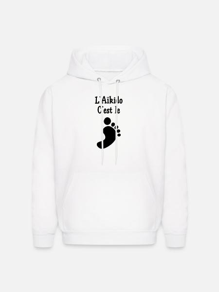 Aikido is the Foot - Men's Hoodie - white