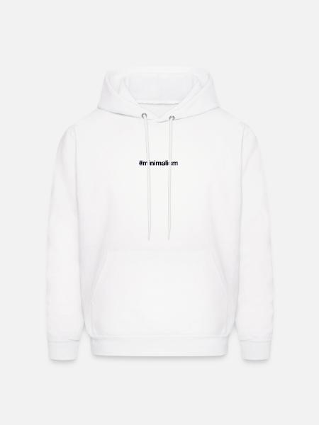 MINIMALISM - Men's Hoodie - white