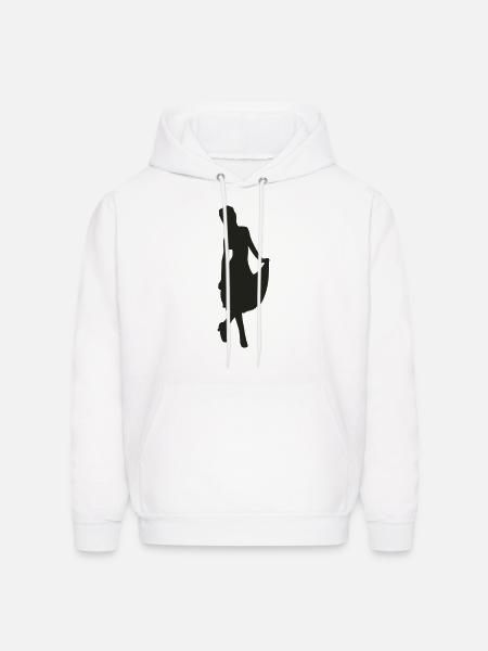 Lady in dress - Men's Hoodie - white