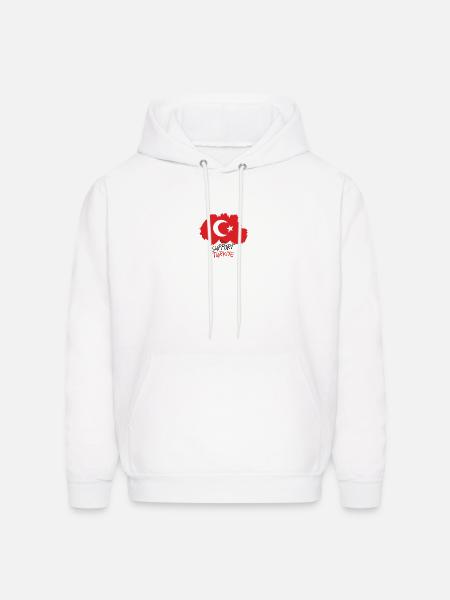support turkiye - Men's Hoodie - white