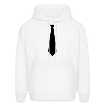 nice tie suit - Men's Hoodie - white - Front - Elias (183cm)