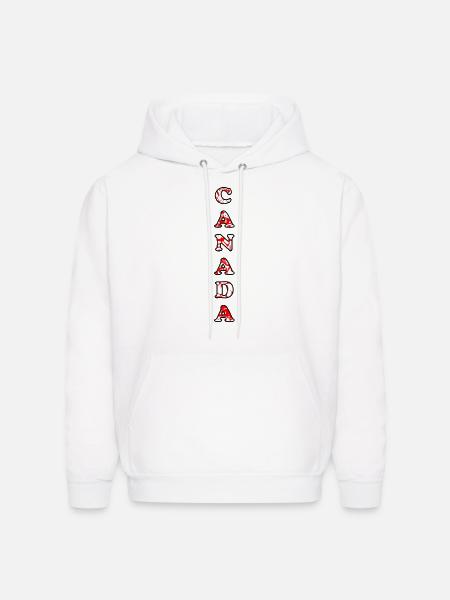 Vertical Canada Day - Men's Hoodie - white