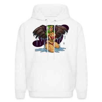 Wet Angel - Men's Hoodie - white - Front - Elias (183cm)