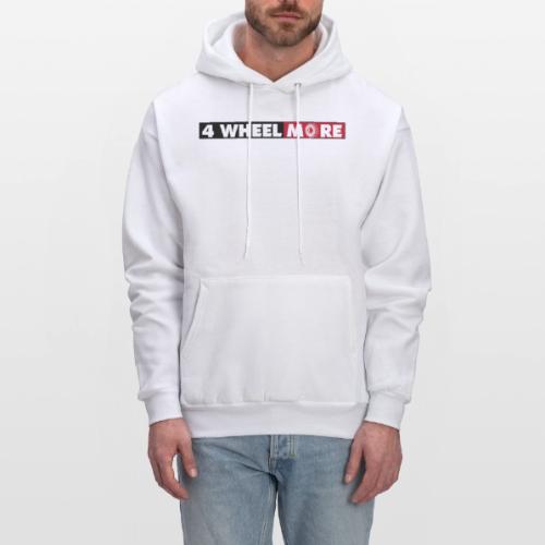 4 Wheel More Rectangle Logo - Men's Hoodie