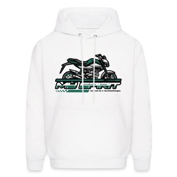 motorsport boys - Men's Hoodie - white - Front - Elias (183cm)