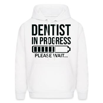 Future Dentist In Progress Dentistry Student - Men's Hoodie - white - Front - Elias (183cm)