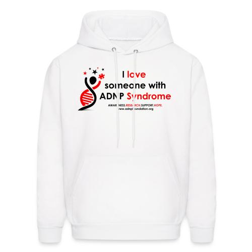 I LOVE SOMEONE WITH ADNP SYNDROME RED AND BLACK FO - Men's Hoodie