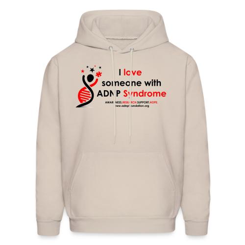 I LOVE SOMEONE WITH ADNP SYNDROME RED AND BLACK FO - Men's Hoodie