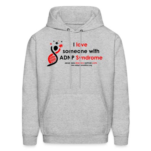 I LOVE SOMEONE WITH ADNP SYNDROME RED AND BLACK FO - Men's Hoodie