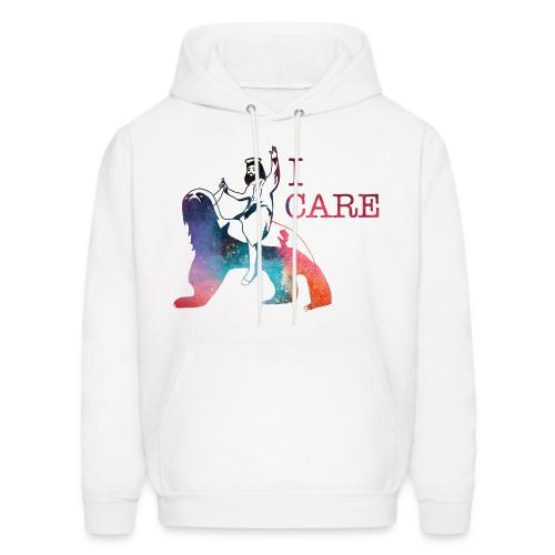 Jesus Cares Galaxy - Men's Hoodie