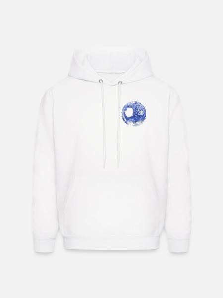 Retro Disco Ball - Men's Hoodie - white
