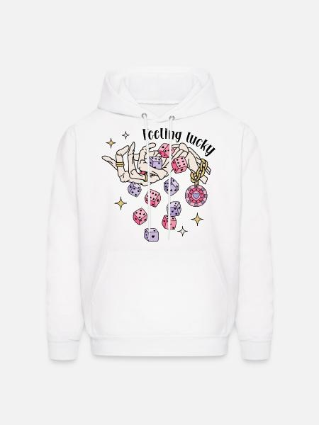 Feeling Lucky - Men's Hoodie - white