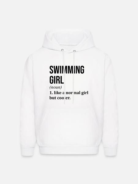 Swimming Swimming Swimming - Men's Hoodie - white