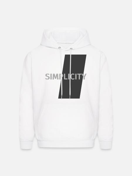 SIMPLICITY - Men's Hoodie - white